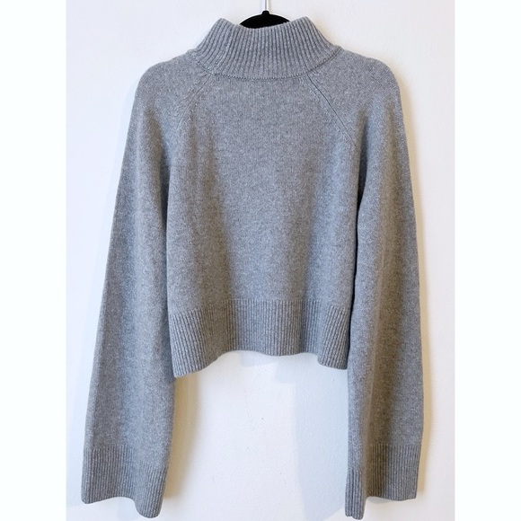 Reformation Garret Cashmere Cropped Turtleneck Sweater - Picture 3 of 6